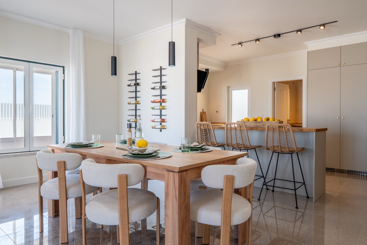 Kitchen and dining room